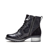 Karissa Scrunched Leather & Suede Boot
