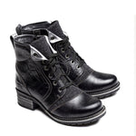 Karissa Burel Scrunched Leather & Suede Boot