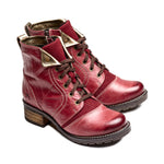 Karissa Burel Scrunched Leather & Suede Boot