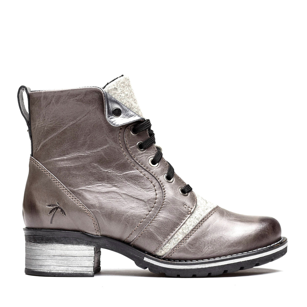 Karissa Burel Scrunched Leather & Suede Boot