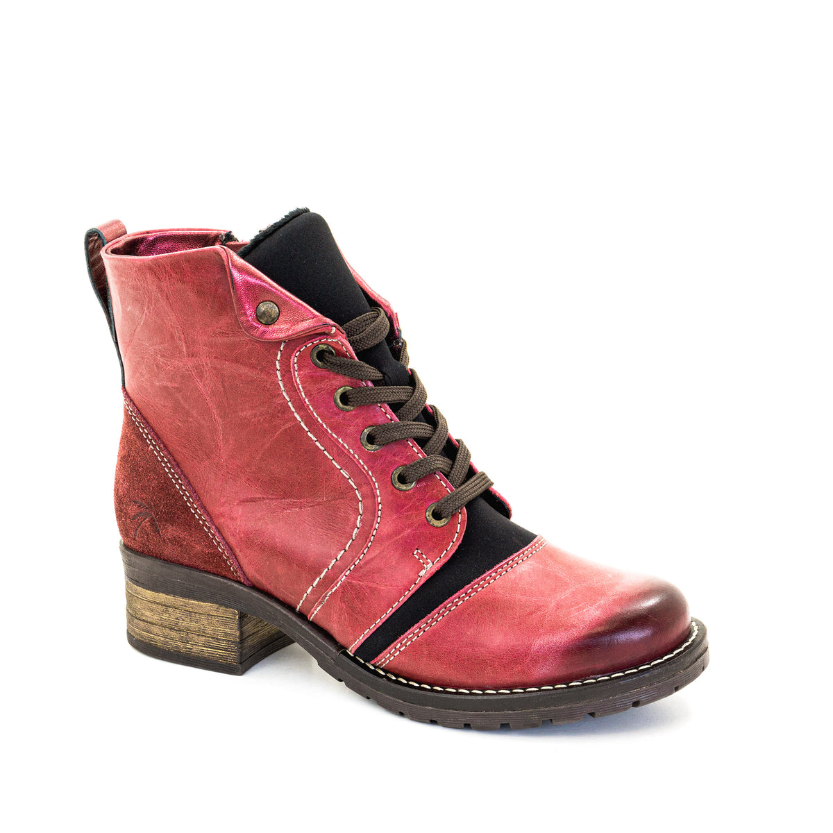 Karissa Scrunched Leather & Neoprene Boot