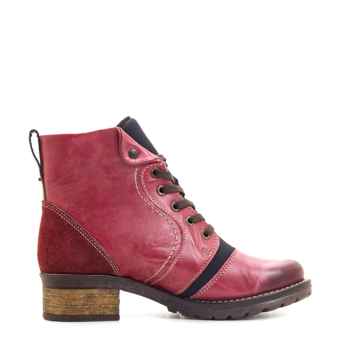Karissa Scrunched Leather & Neoprene Boot