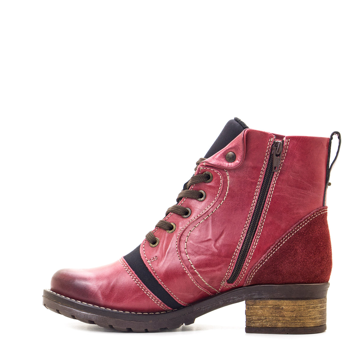 Karissa Scrunched Leather & Neoprene Boot