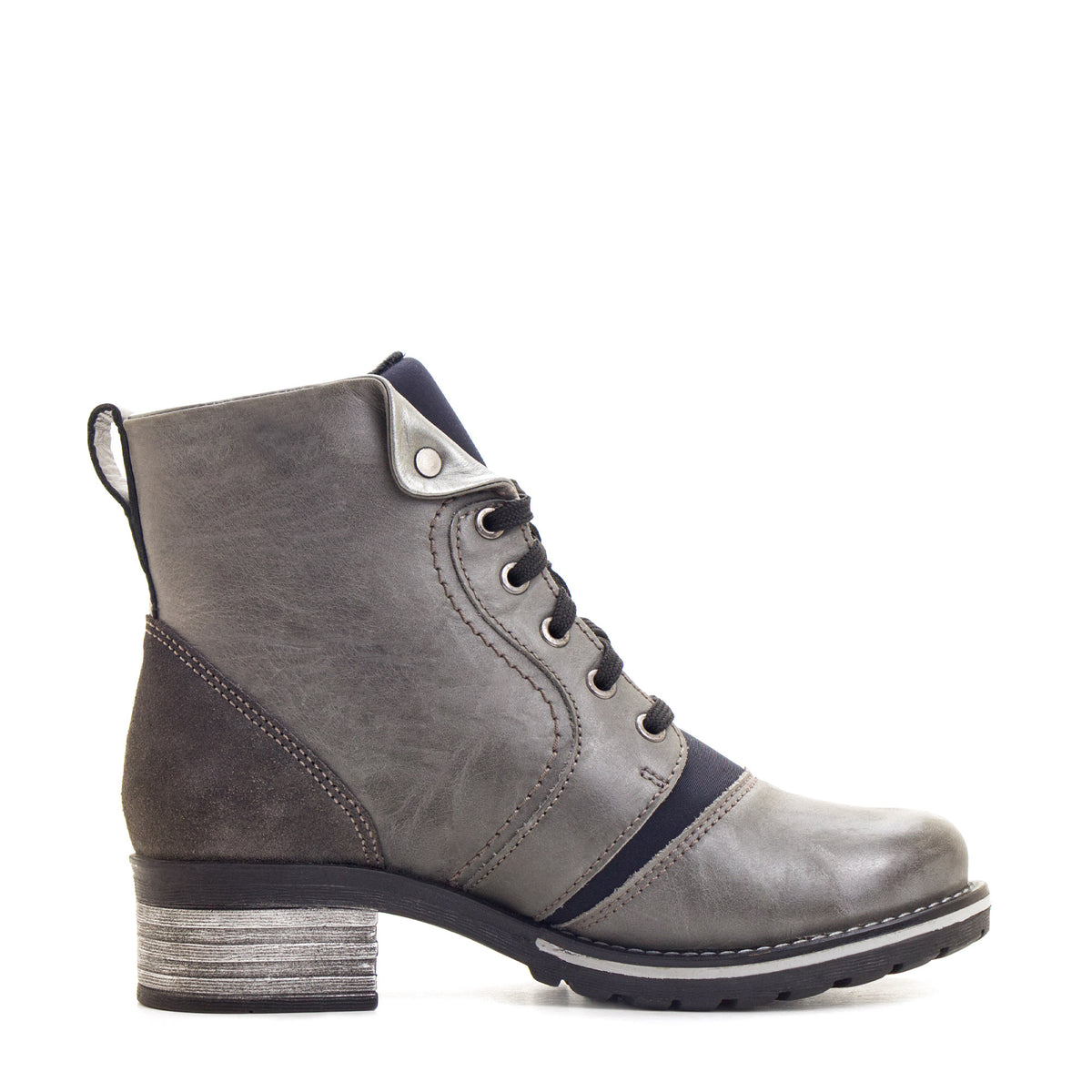 Karissa Scrunched Leather & Neoprene Boot