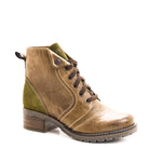 Karissa Scrunched Leather & Suede Boot