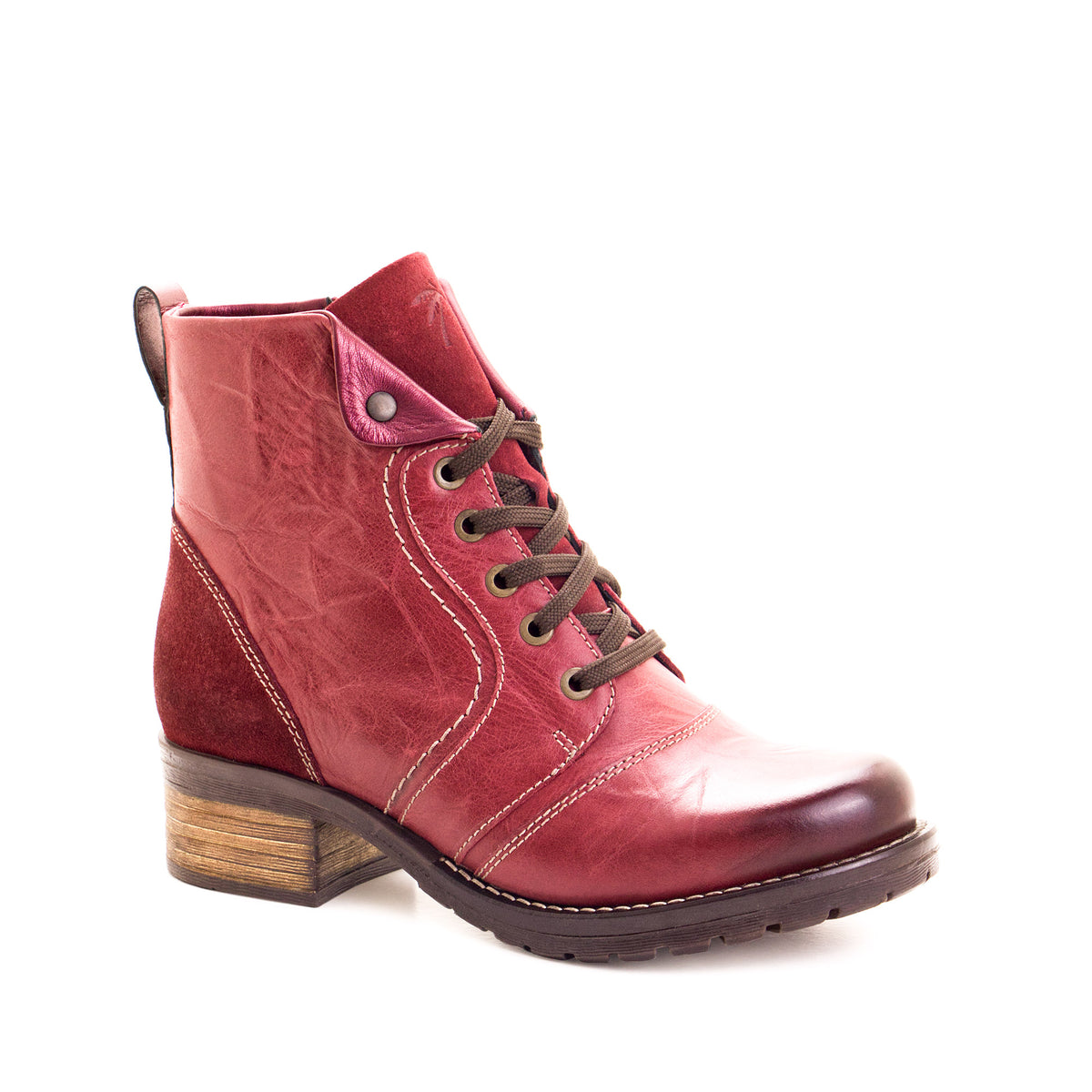 Karissa Scrunched Leather & Suede Boot