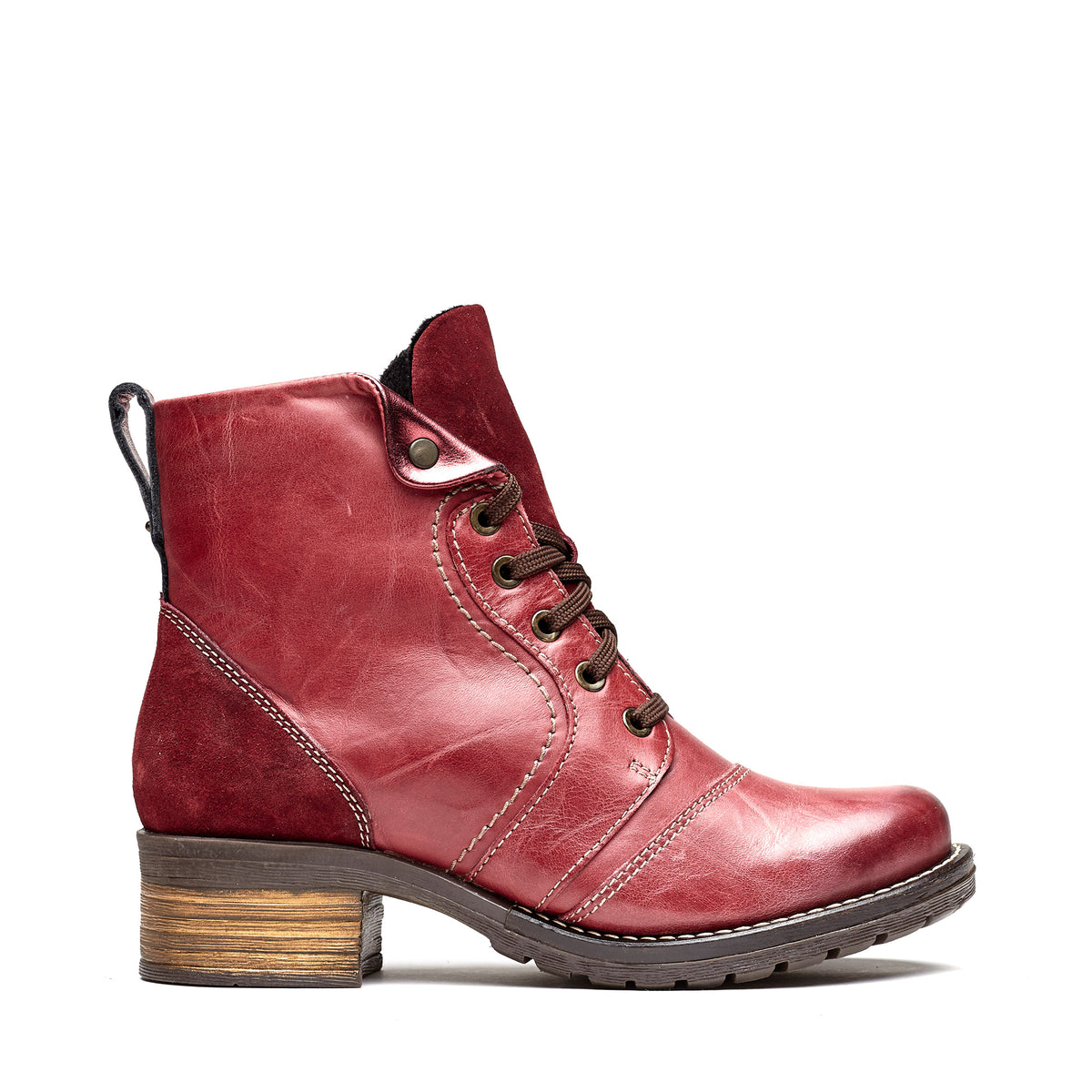 Karissa Scrunched Leather & Suede Boot