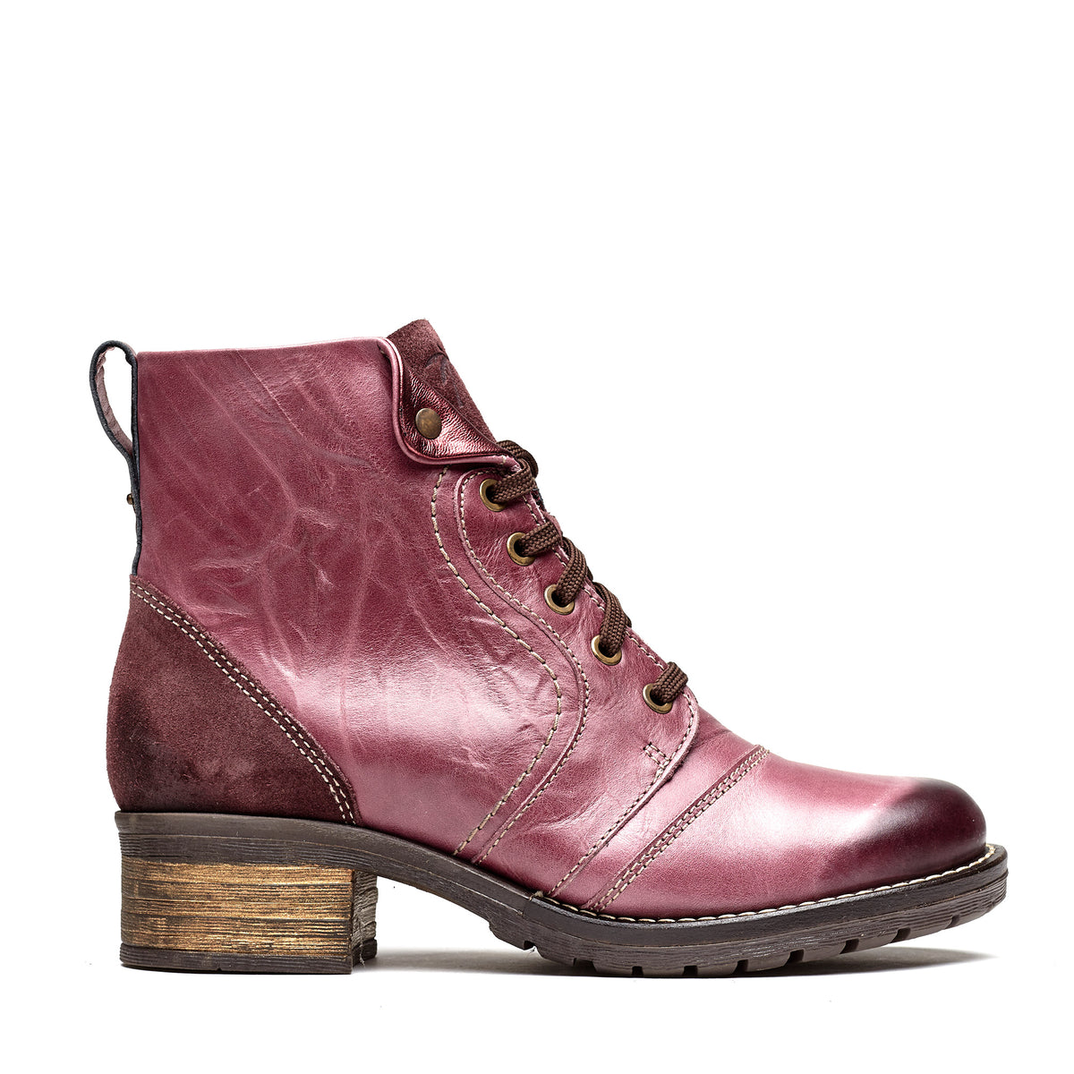 Karissa Scrunched Leather & Suede Boot