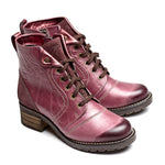 Karissa Scrunched Leather & Suede Boot