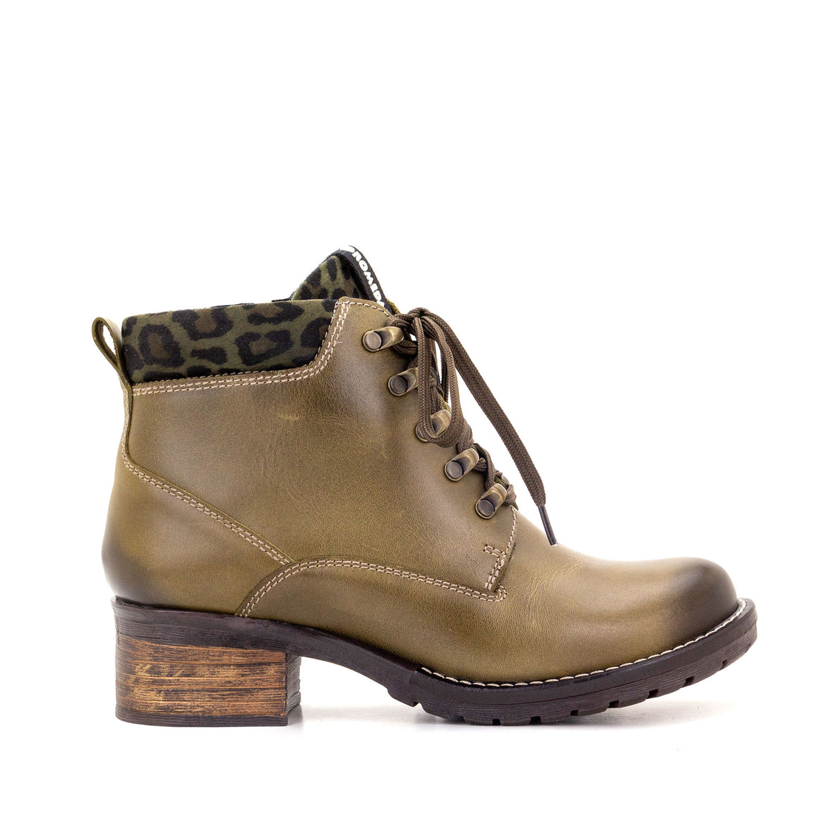 Karolina Metallic Leather Lace-Up Bootie