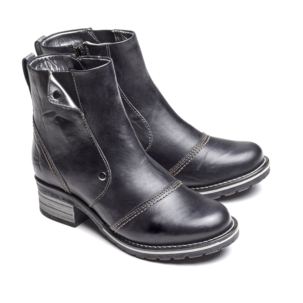 Kassia Scrunched Leather Boot