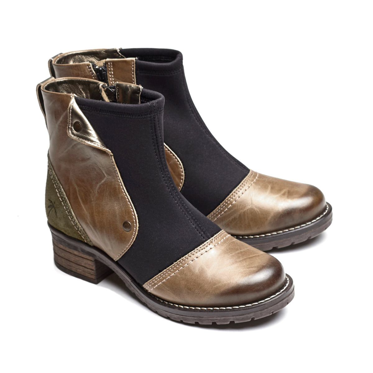 Kassia Leather & Neoprene Boot