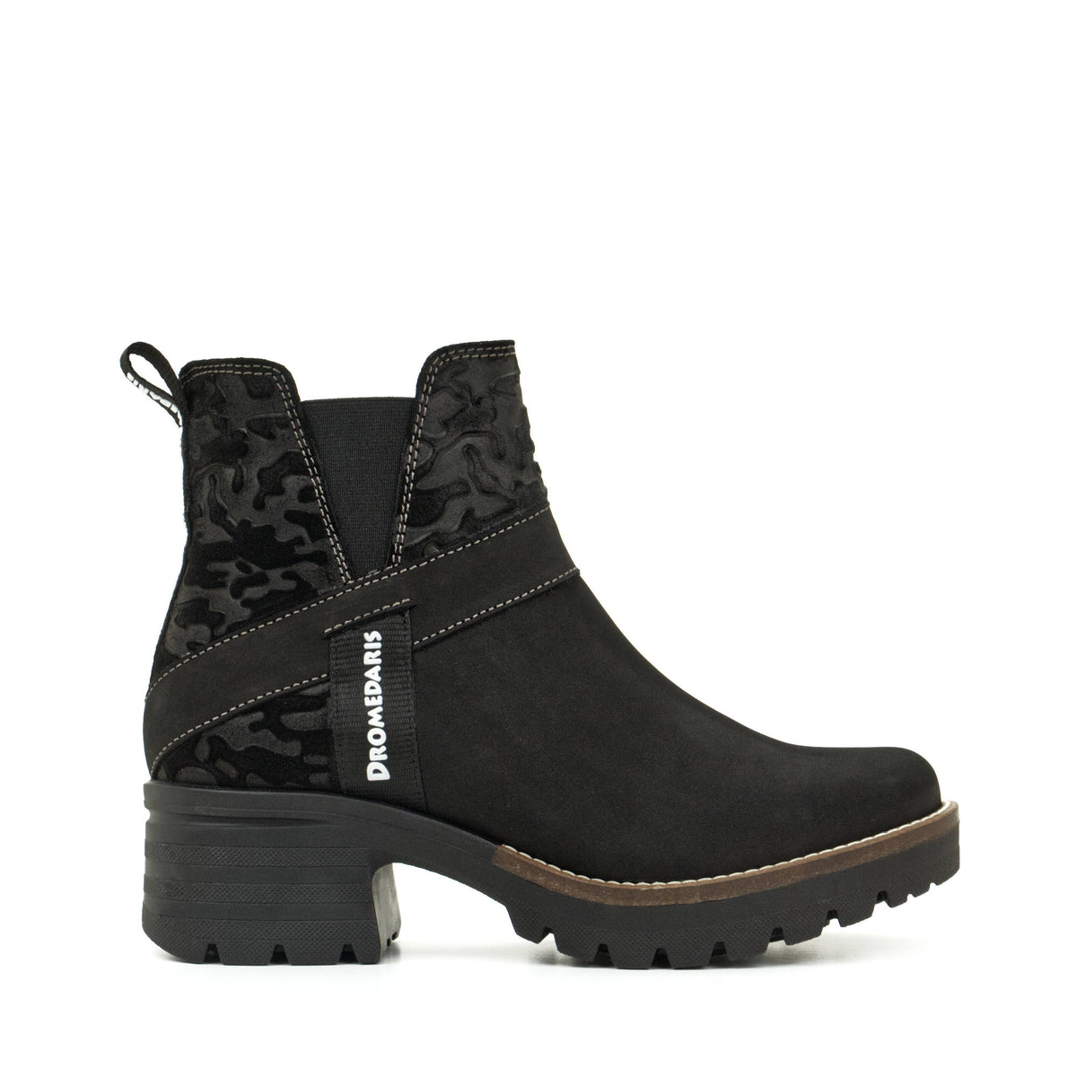 Katniss Nubuck Leather & Camo Boot