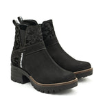 Katniss Nubuck Leather & Camo Boot