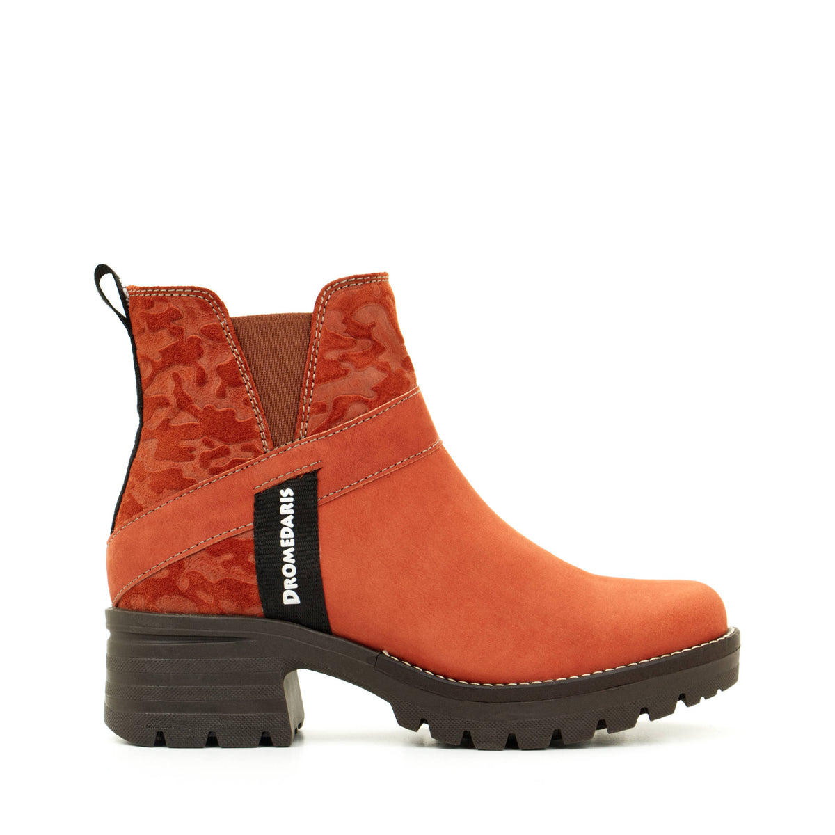 Katniss Nubuck Leather & Camo Boot