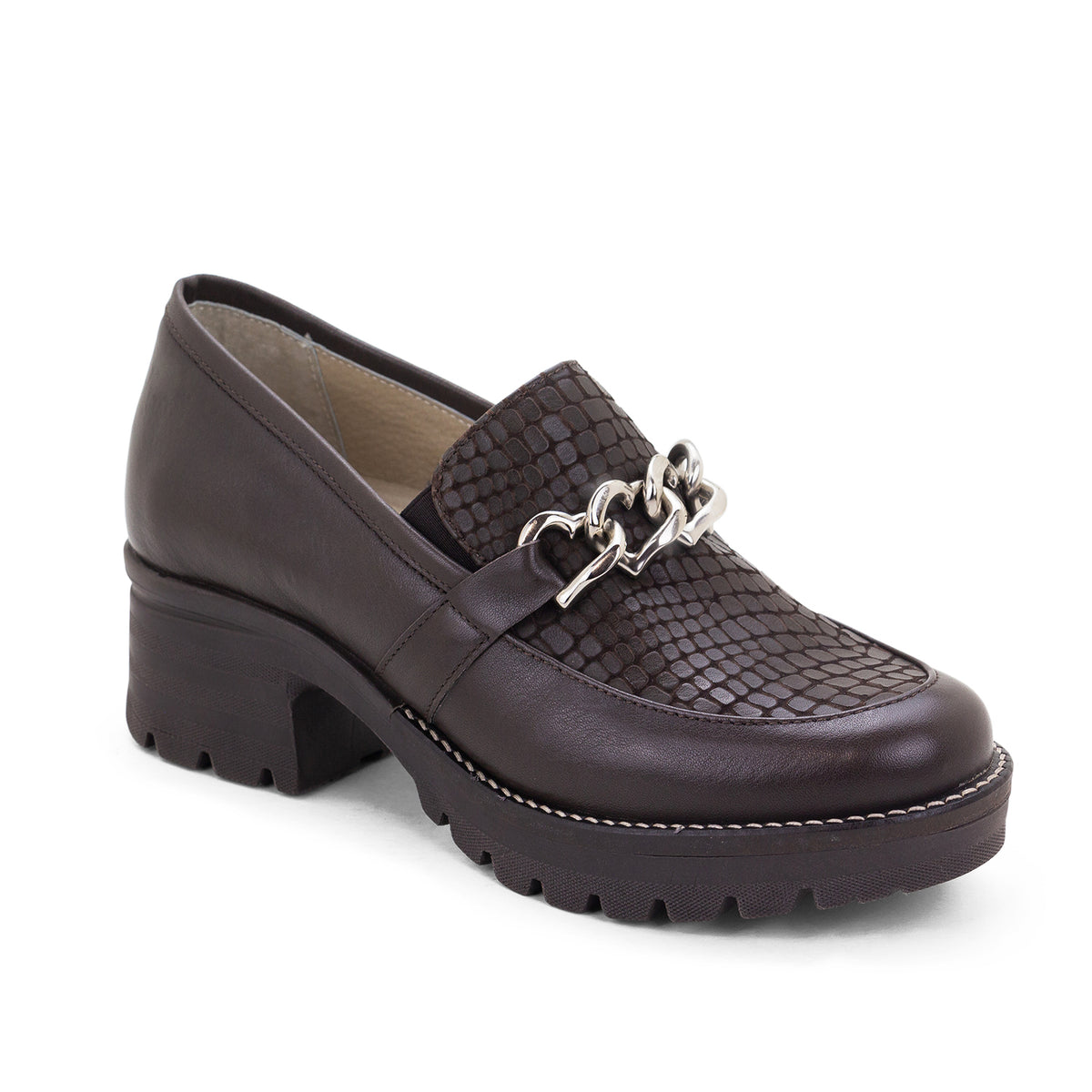 Kella Leather Platform Loafers