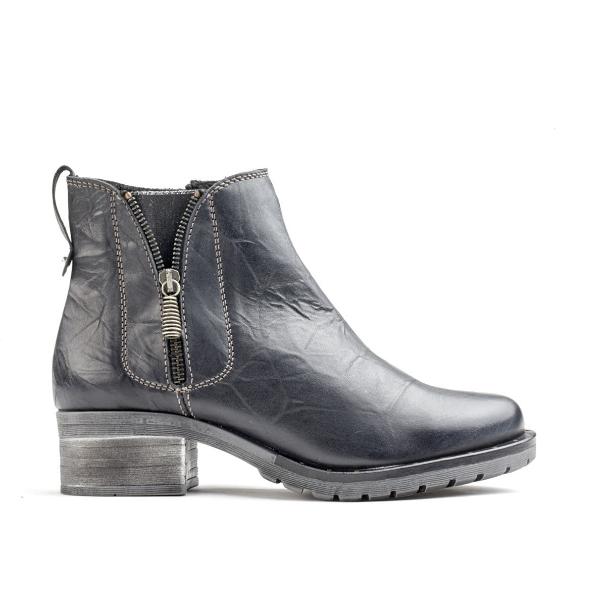 Kelyn Scrunched Leather Bootie