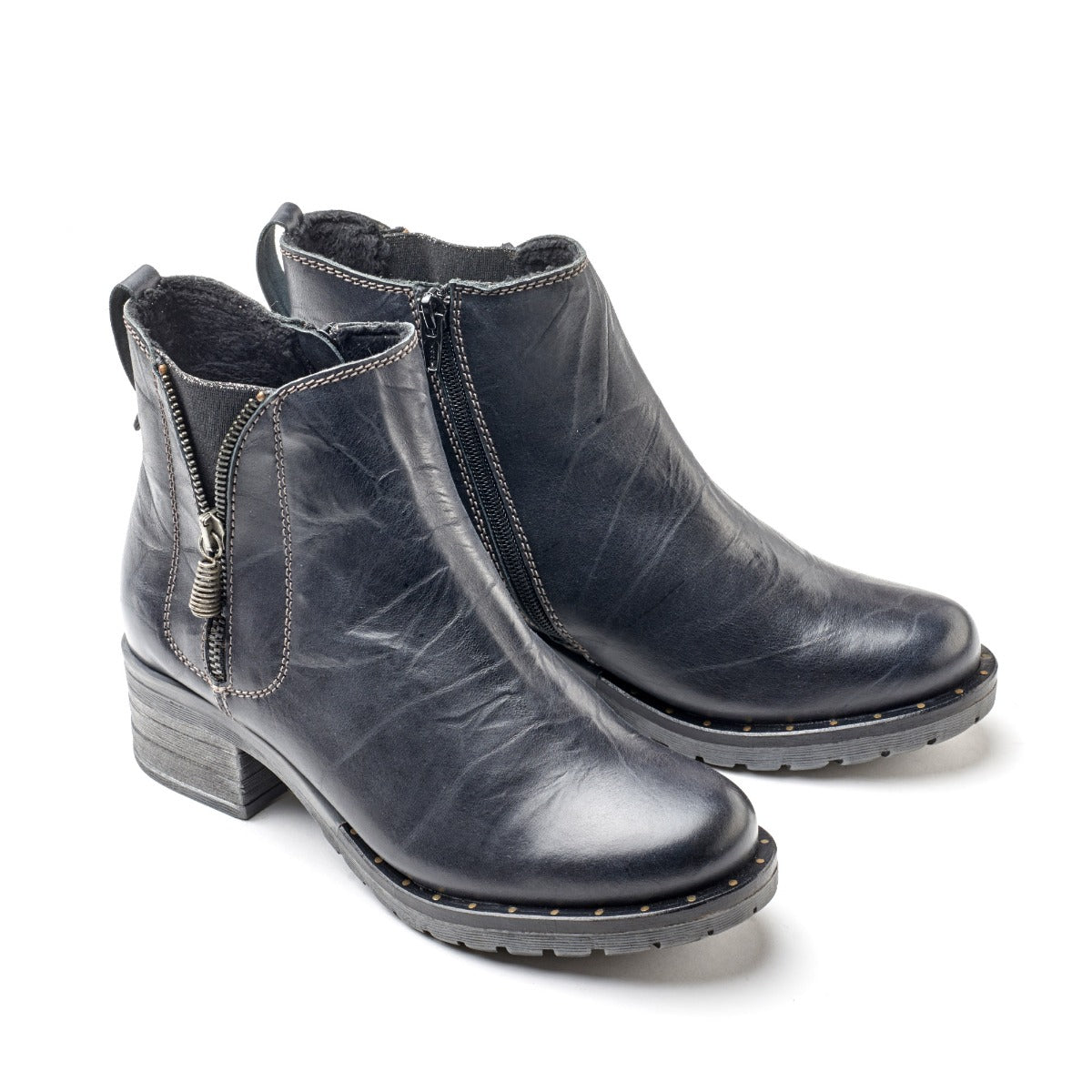 Kelyn Scrunched Leather Bootie