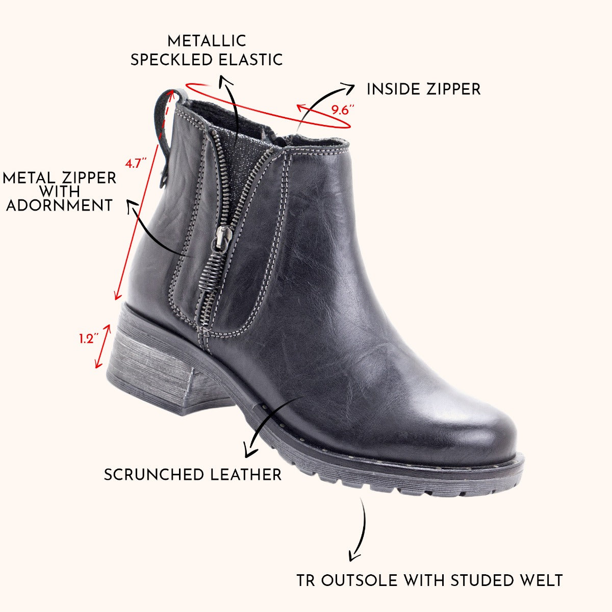 Kelyn Scrunched Leather Bootie
