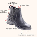 Kelyn Scrunched Leather Bootie