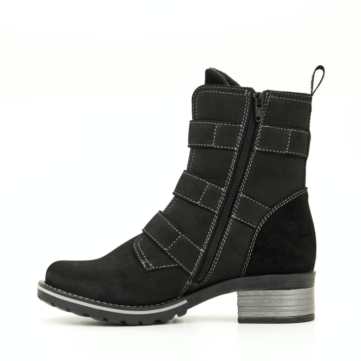 Klara High Ankle Nubuck Leather Boot