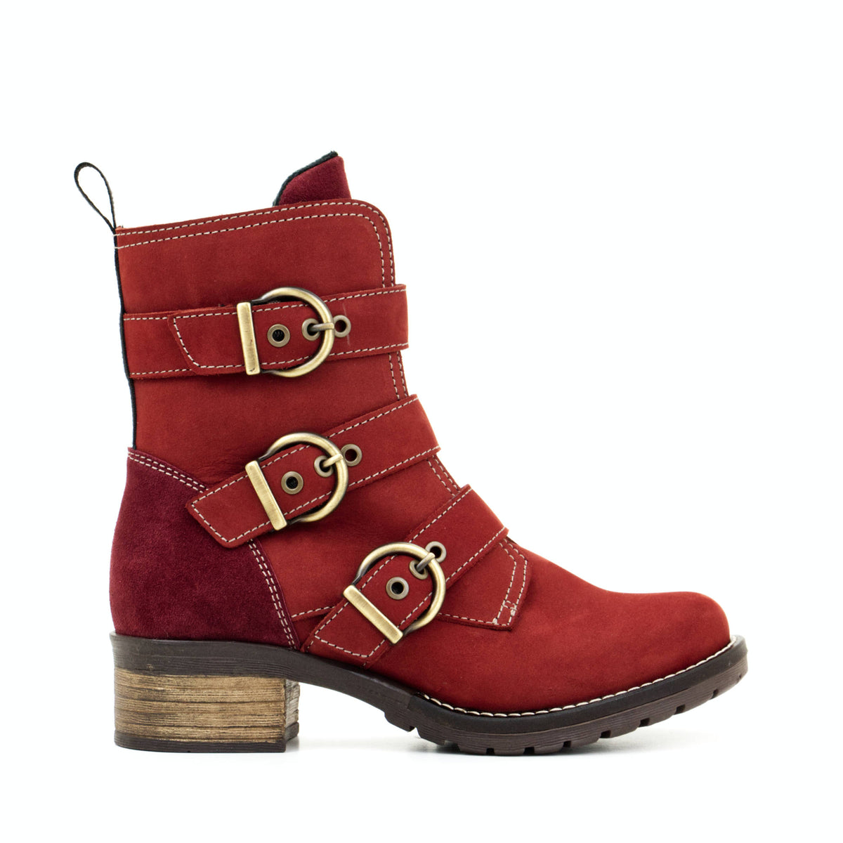Klara High Ankle Nubuck Leather Boot