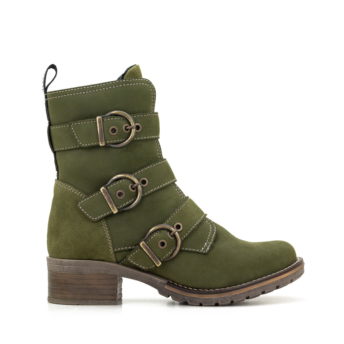 Klara High Ankle Nubuck Leather Boot