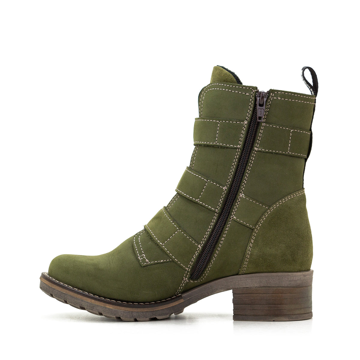 Klara High Ankle Nubuck Leather Boot