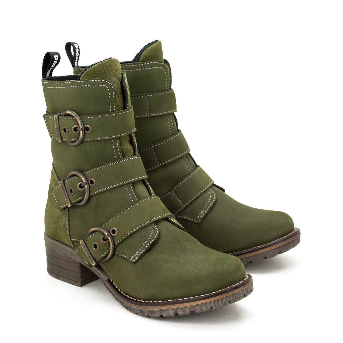 Klara High Ankle Nubuck Leather Boot