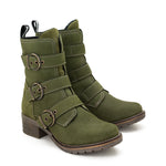 Klara High Ankle Nubuck Leather Boot
