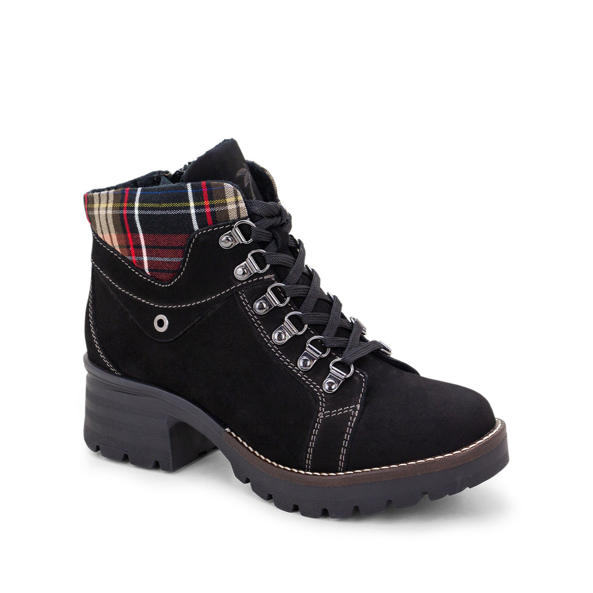 Kodiak Tartan Nubuck Leather Bootie