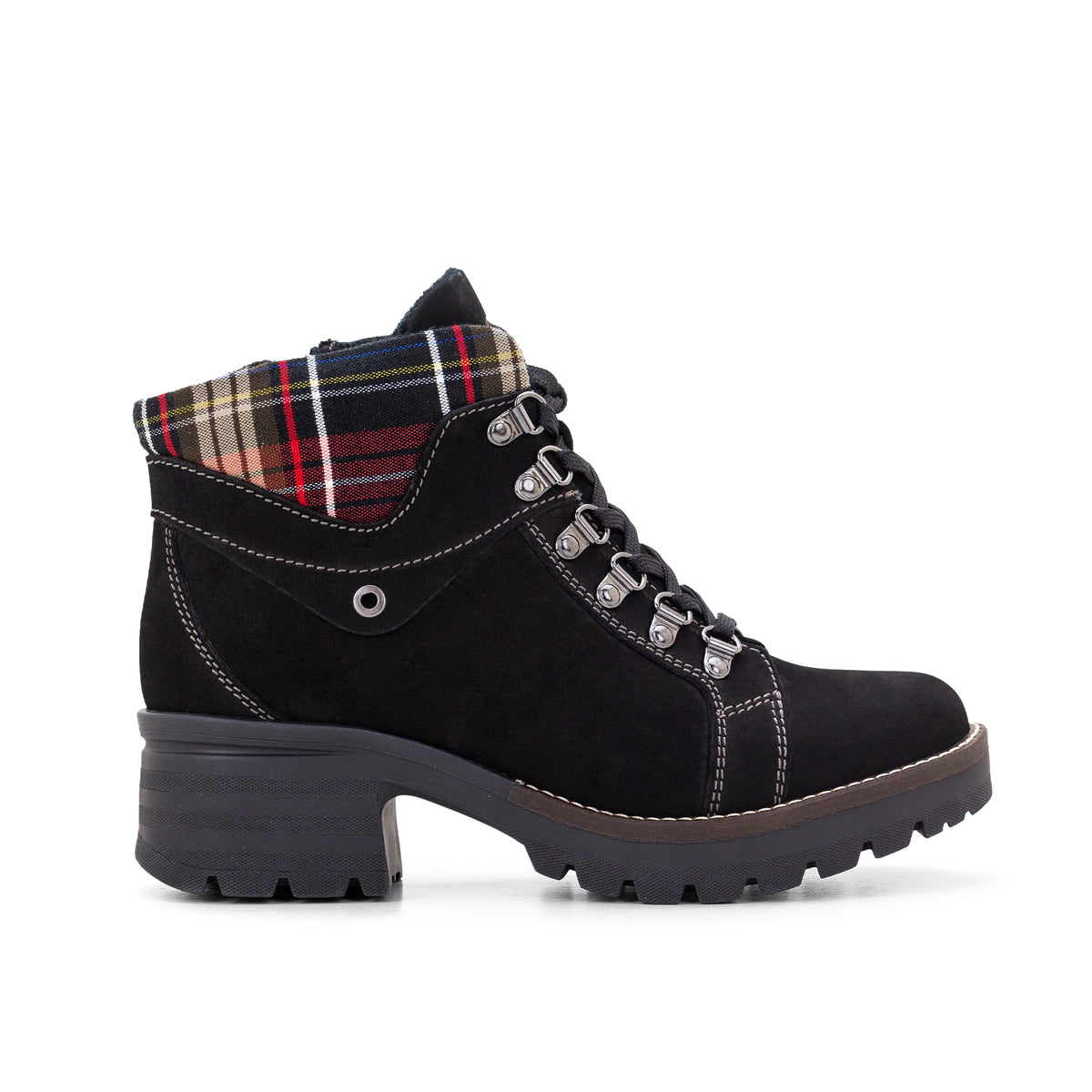 Kodiak Tartan Nubuck Leather Bootie