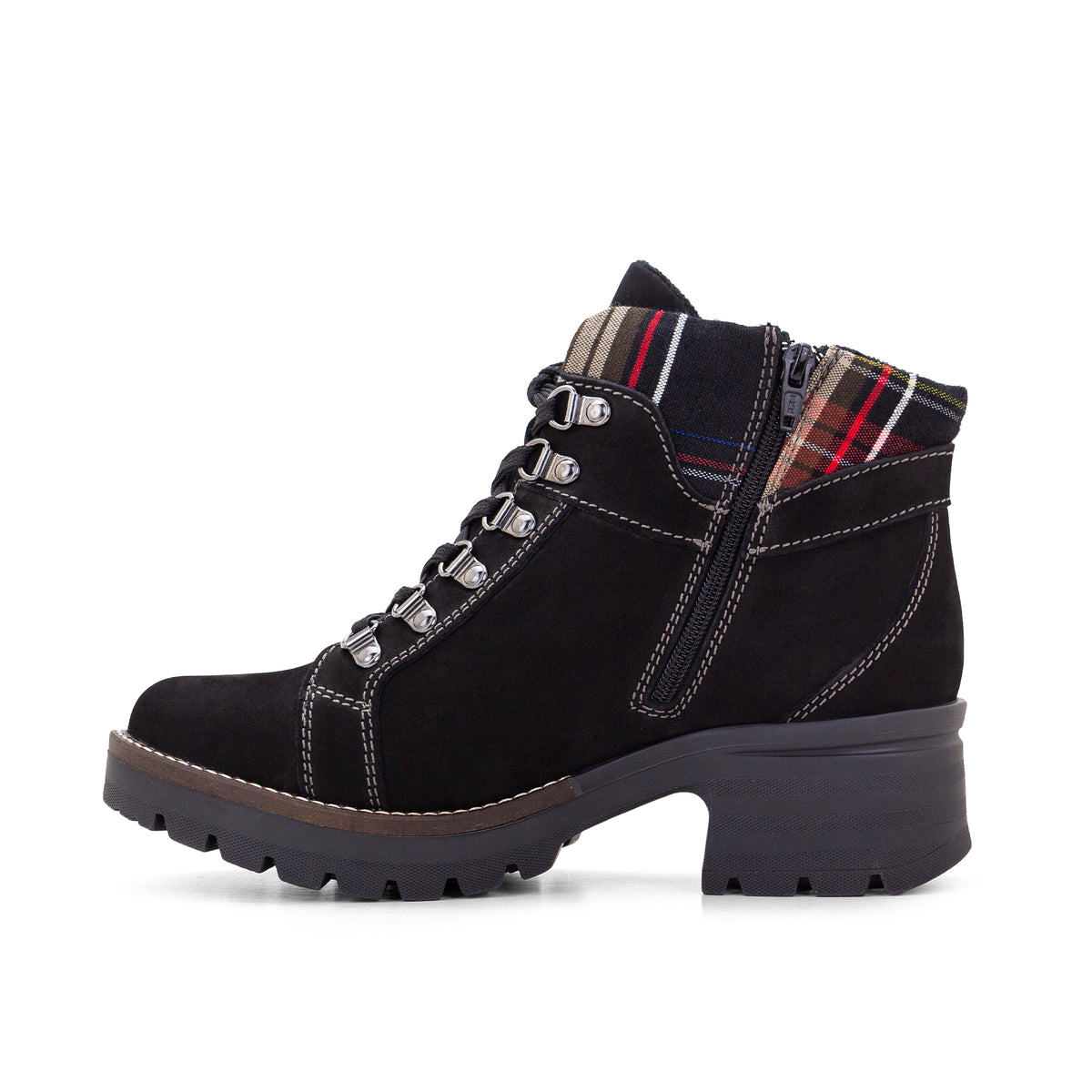Kodiak Tartan Nubuck Leather Bootie