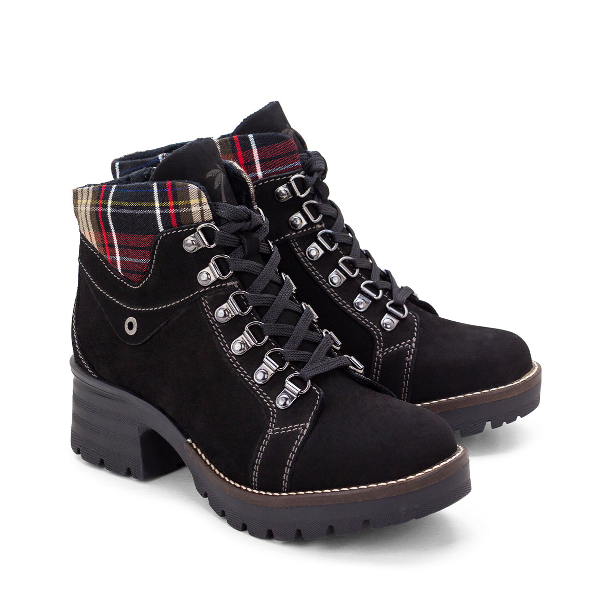 Kodiak Tartan Nubuck Leather Bootie