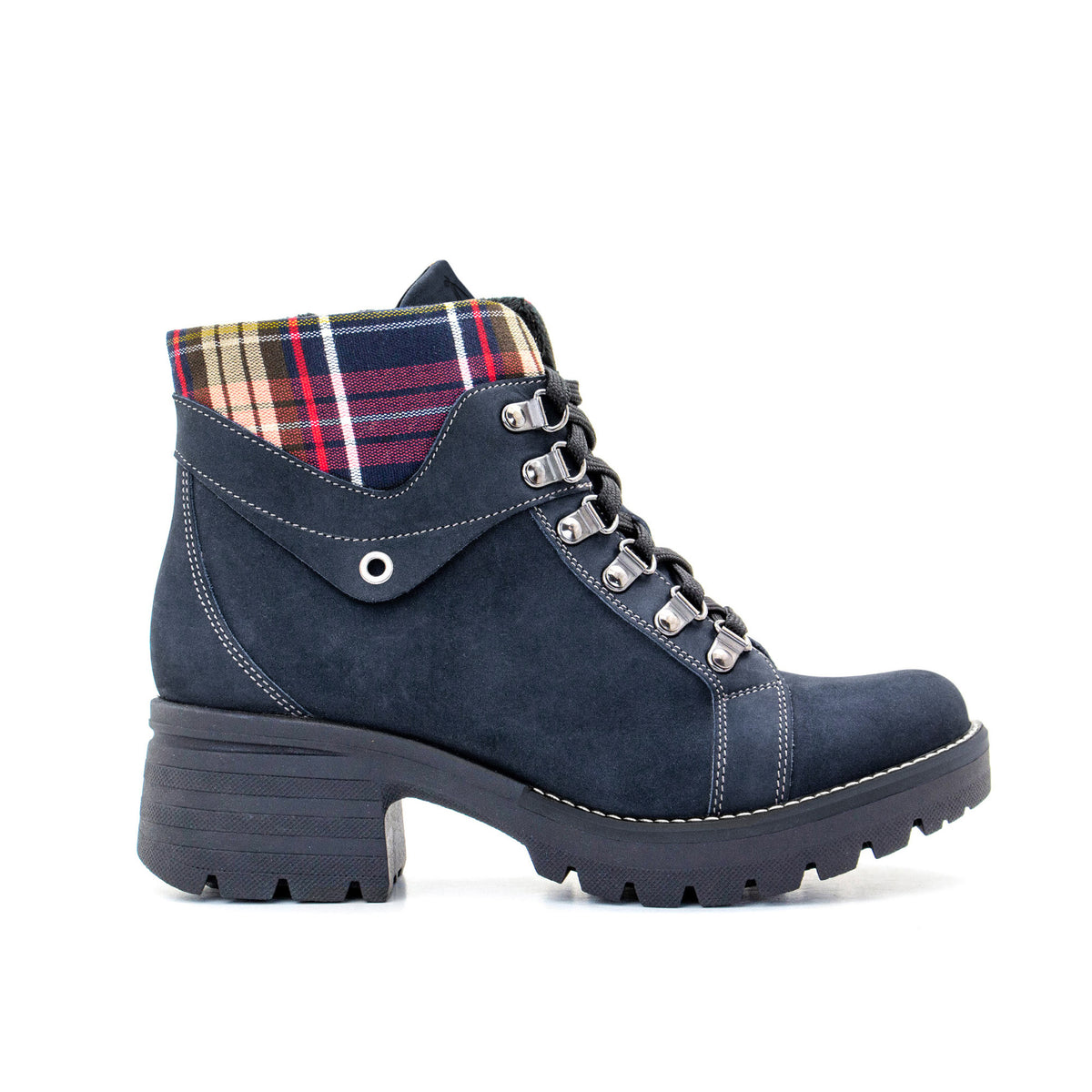 Kodiak Tartan Nubuck Leather Bootie