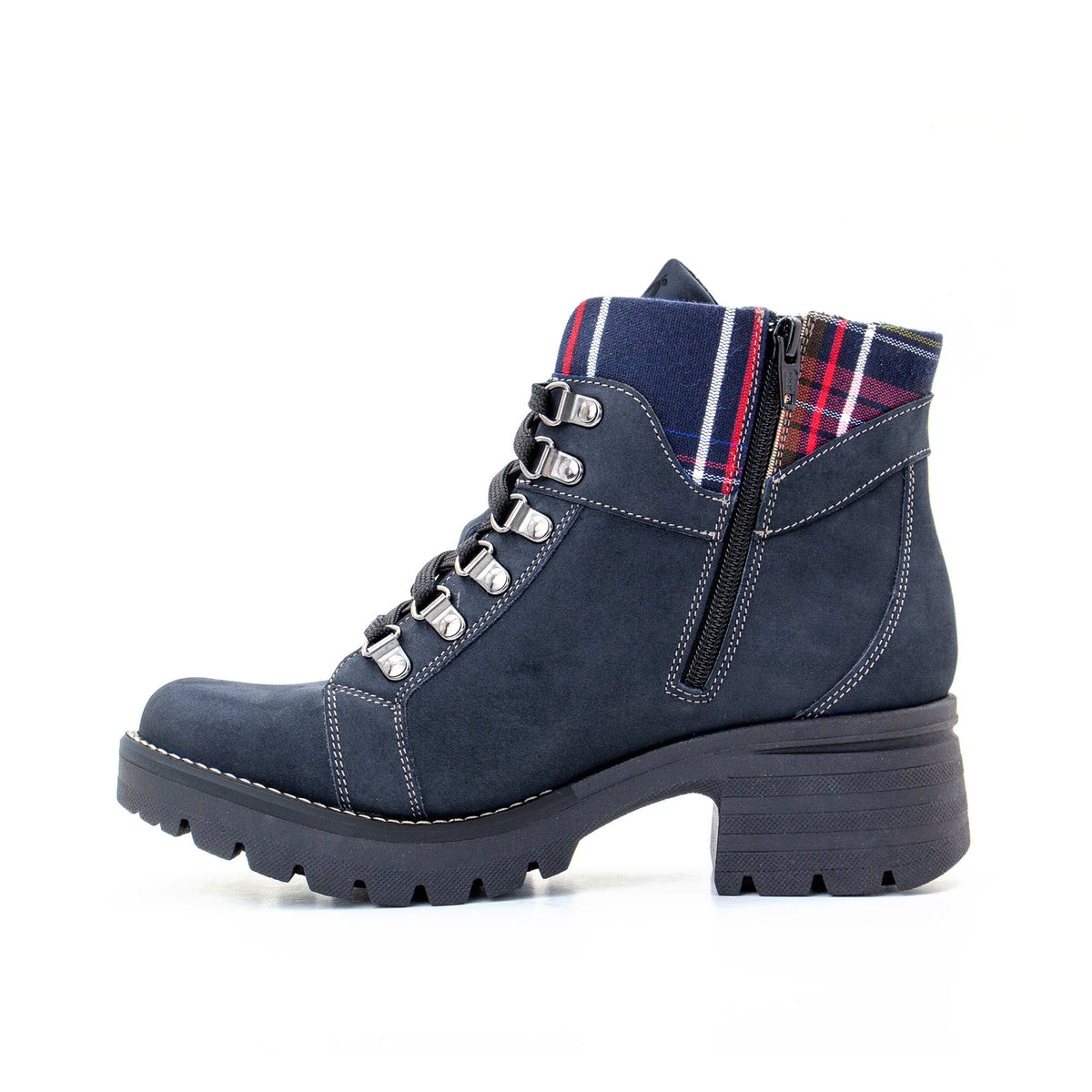 Kodiak Tartan Nubuck Leather Bootie