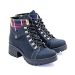 Kodiak Tartan Nubuck Leather Bootie