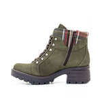 Kodiak Tartan Nubuck Leather Bootie