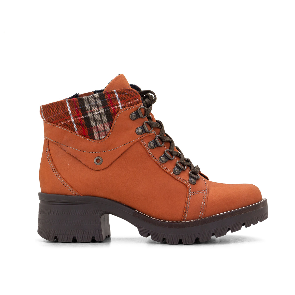 Kodiak Tartan Nubuck Leather Bootie