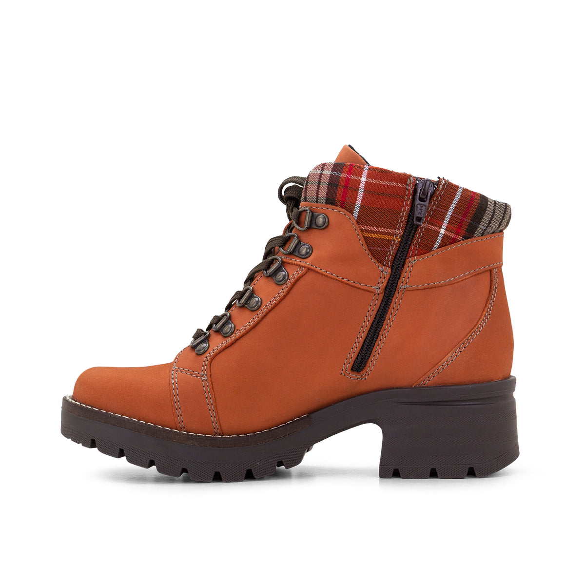 Kodiak Tartan Nubuck Leather Bootie