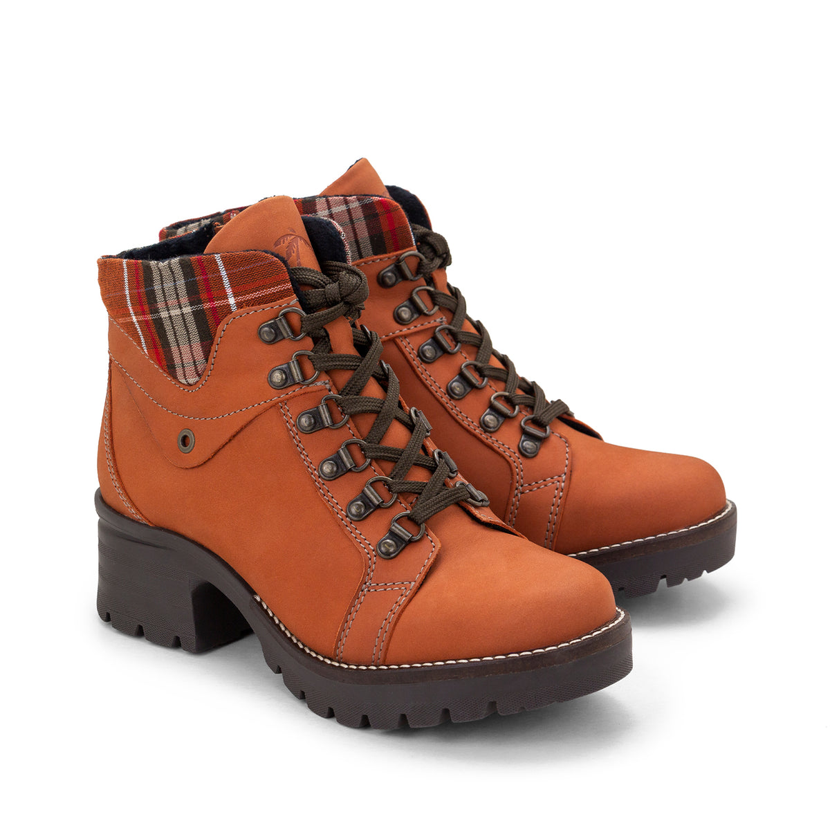 Kodiak Tartan Nubuck Leather Bootie