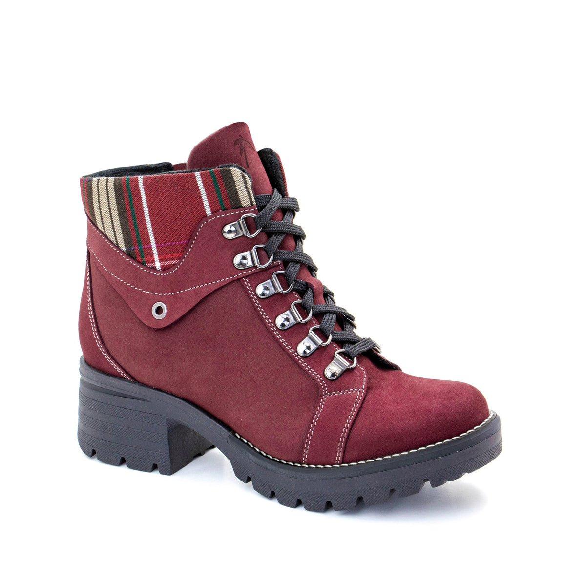 Kodiak Tartan Nubuck Leather Bootie
