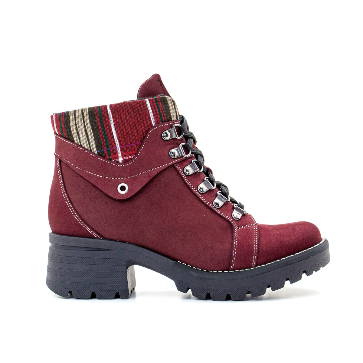 Kodiak Tartan Nubuck Leather Bootie