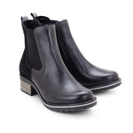 Kourtney Scrunched Leather Chelsea Boot