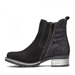 Kourtney Nubuck & Burel Wool Chelsea Boot