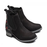 Kourtney Nubuck & Burel Wool Chelsea Boot