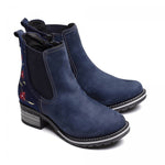 Kourtney Nubuck & Burel Wool Chelsea Boot