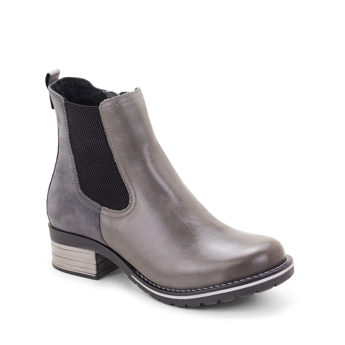 Kourtney Scrunched Leather Chelsea Boot