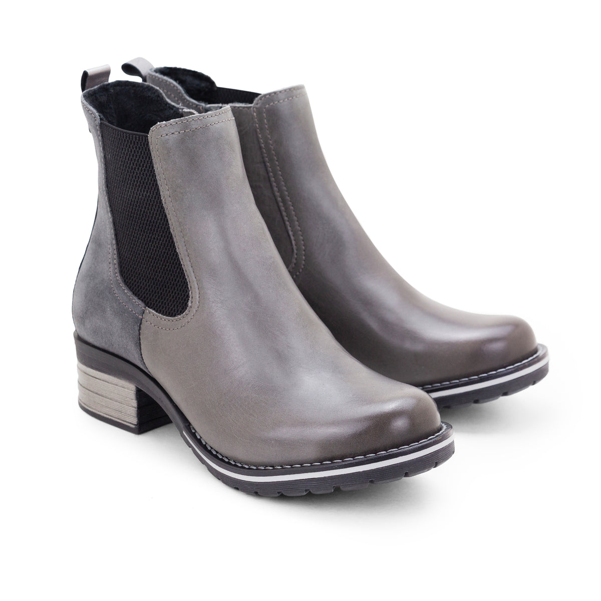 Kourtney Scrunched Leather Chelsea Boot