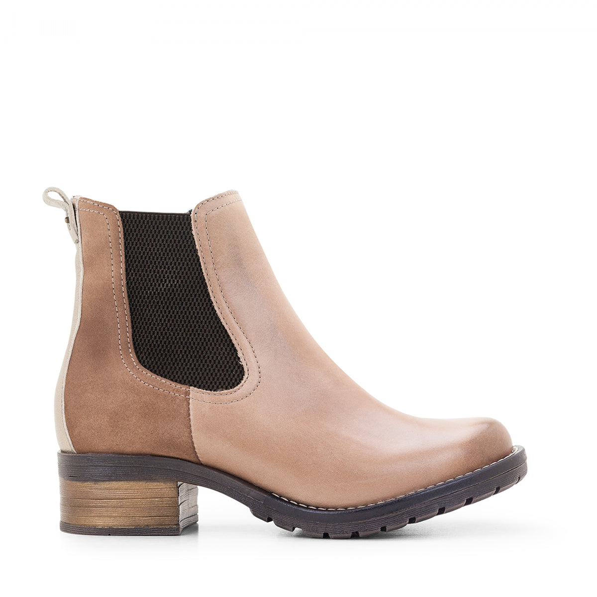 Kourtney Scrunched Leather Chelsea Boot